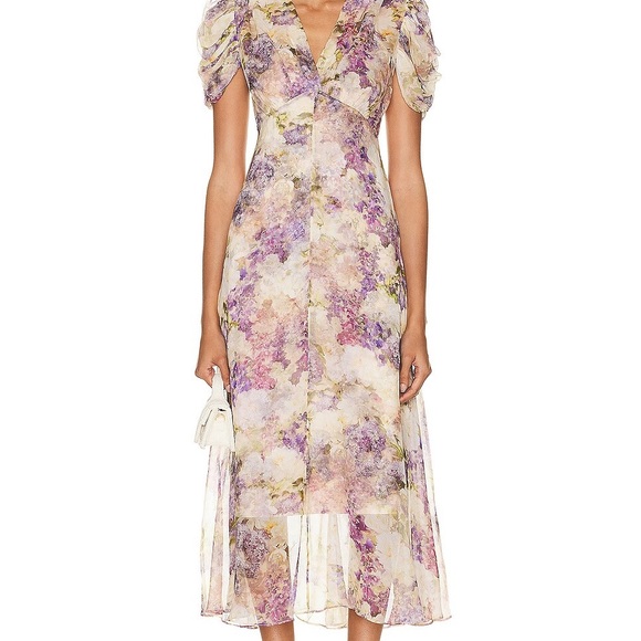 Zimmermann Dresses & Skirts - Zimmermann  Lyrical Gather Sleeve Midi Dress Midi Dress Size 0 (US 2-4)